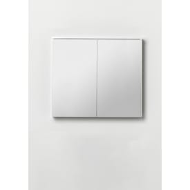 Hafa Edge speilskap, med lys, 80x70 cm, hvit
