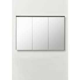 Hafa Edge speilskap, med lys, 100x70 cm, antrasittgrå