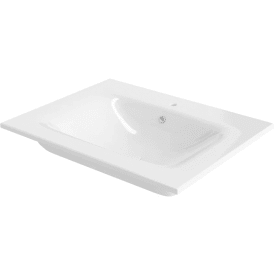 Linn Bad Ask servant, 61x46 cm, matt hvit