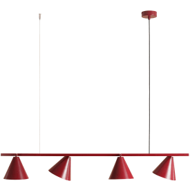 Aldex Form 4 pendellampa, röd