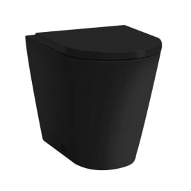 Laufen Kartell toalett, back-to-wall, uten skyllekant, sort