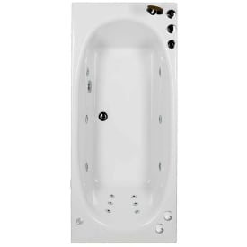 Bathlife Fridfull boblebad intro 160 cm, venstre, hvit