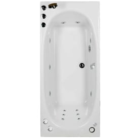 Bathlife Fridfull boblebad plus 160 cm, høyre, hvit