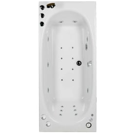 Bathlife Fridfull boblebad premium 150x70 cm, høyre, hvit