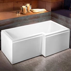 Bathlife Behag badekar, 171x86 cm, høyre, hvit