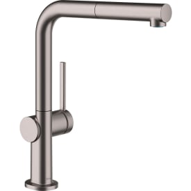 Hansgrohe Talis M54 kjøkkenarmatur, uttrekkbar tut, børstet sort krom