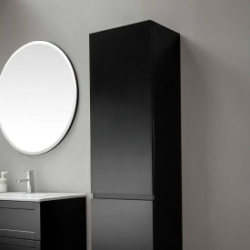 Bathlife Eufori sideskap, 45x150 cm, matt svart
