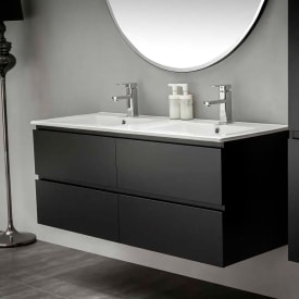 Bathlife Eufori møbelpakke, 120x50 cm, matt svart