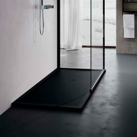 Novellini Olympic Plus dusjkar, svart, 120X80 cm