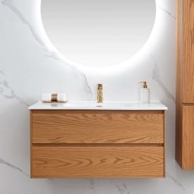 Bathlife Lättsam møbelpakke, 100x50 cm, eik