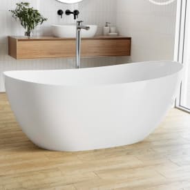 Bathlife Fri badekar, 158x77 cm, hvid