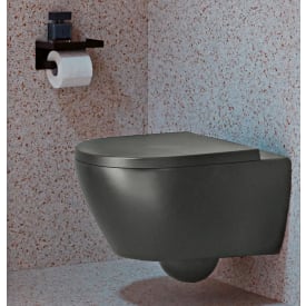 Villeroy & Boch Subway 2.0 vegghengt toalett, uten skyllekant, rengjøringsvennlig, matt sort
