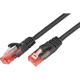 10 stk Patchkabel U/UTP Kat.6 1,5M LSZH sort