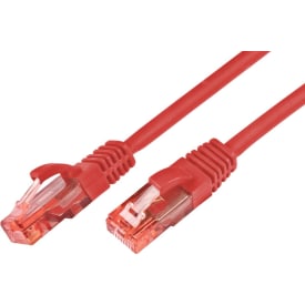 10 stk Patchkabel U/UTP Kat.6 0,5M LSZH rød