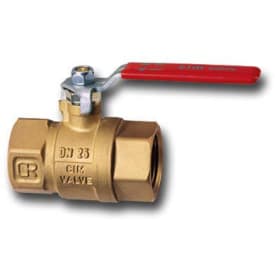 CIM kuleventil, langt grep, 1 1/4", muffe/muffe