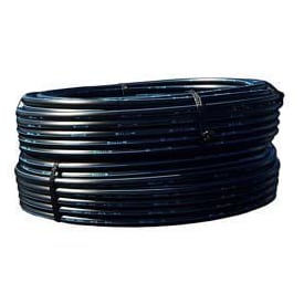 Pipelife trykkrør PE100 blå stripe, 50 mm, SDR11, kveil á 50 m
