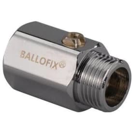 Uponor FPL-X kuleventil, muffe/nippel, uten greb, 1/2"