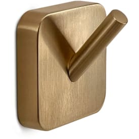 Hefe Tonga håndkleknagg, 2 stk, børstet messing