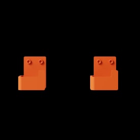 Nichba handdukskrok, 2 st, orange