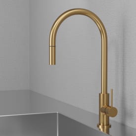 Scandtap Accent köksblandare, utdragbar pip, mässing