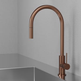Scandtap Accent kjøkkenarmatur, uttrekkbar tut, kobber