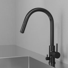 Scandtap Access D köksblandare, diskmaskinsavstängning, svart