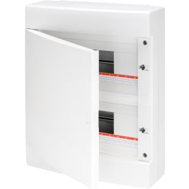 Gruppetavle 2x18 modul med hvid låge, IP40, hvid