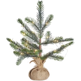 Sirius Bella kunstig juletre med hvitt lys, 30 cm