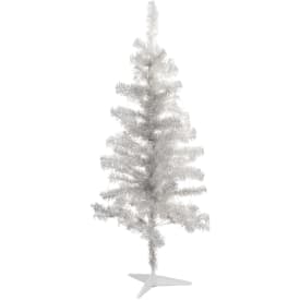 Sirius Happy kunstig juletre med lys, sølv, 120 cm