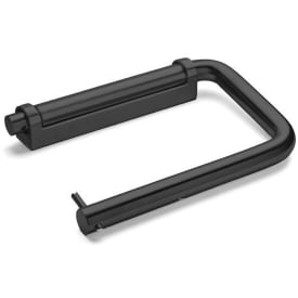 D Line toiletrulleholder, sort