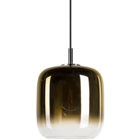 SLV Pantilo pendellampa, guld/krom, Ø20 cm