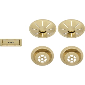 Blanco InFino korgventilsset, manuell, Ø82 mm, guld, 2 st.