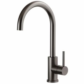 Lavabo Kubus 140 RS Rund kjøkkenarmatur, sort krom
