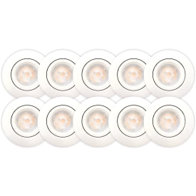 Scan Products Luna Quick Install 2.0 downlight, 3000K, matt hvit, 10 stk