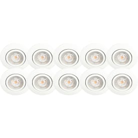 Scan Products Luna Quick Install downlight, 3000K, 10 stk, matt hvit