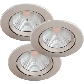 Philips myLiving Sparkle downlight, 2700K, 5,5W, krom, 3-pk