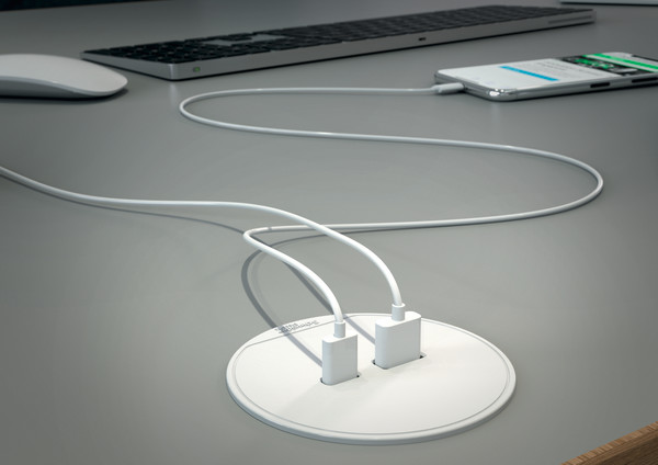 Schneider Electric Unica+ bord oplader USB-A + | Greenline.dk