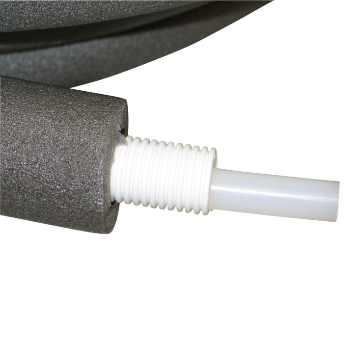 50 meter Uponor universal pex rör-i-rör med isolering til vatten och värme, 22 mm