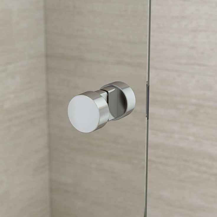 Dansani Match duschdörr, modell E, 72 cm, klart glas, satin profil