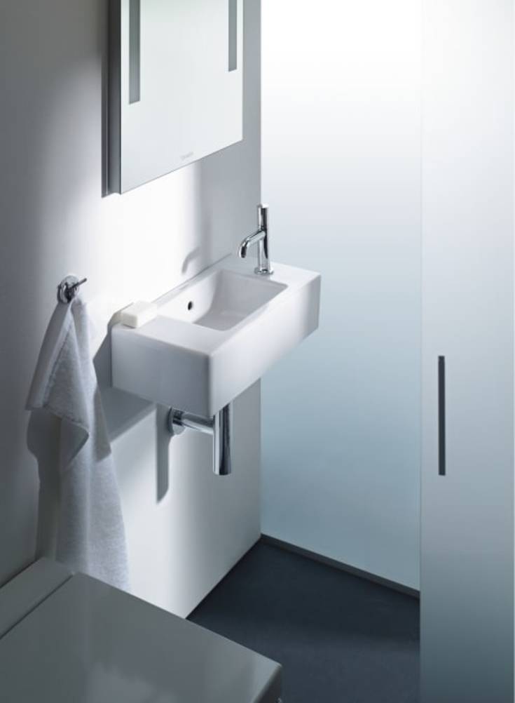 Duravit Vero tvättställ, 50x25 cm, vänster, vit