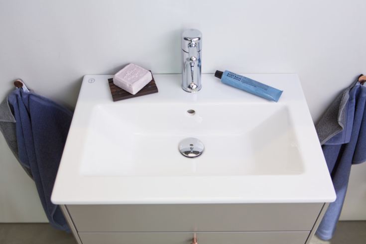 Gustavsberg Graphic möbelpaket, 60x41 cm, varm grå