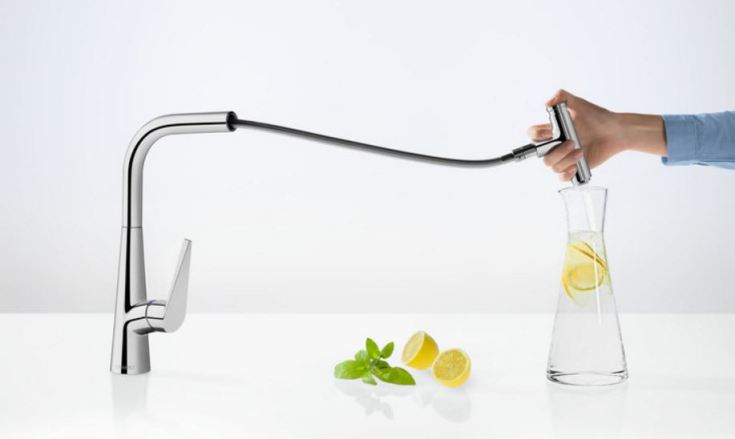 Hansgrohe Talis Select S 300 köksblanadre, utdragbar pip, krom