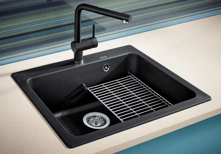 Blanco Naya 6 UX diskbänk, 61,5x51 cm, antracit