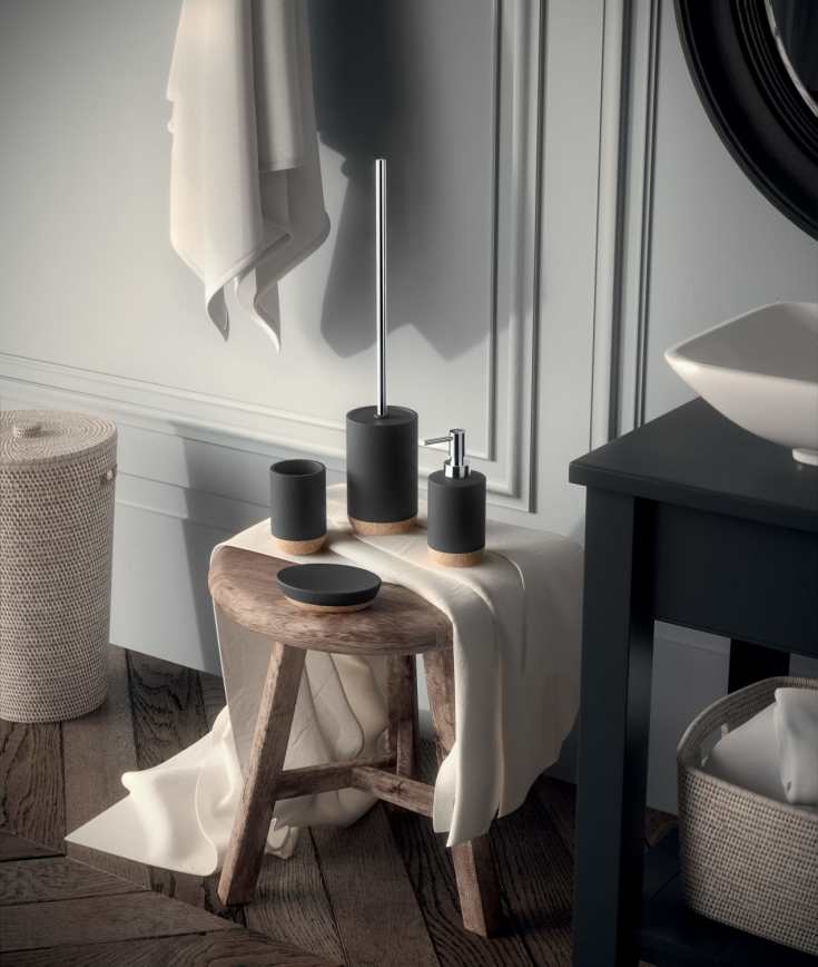 Hefe Ilary toalettborste, svart