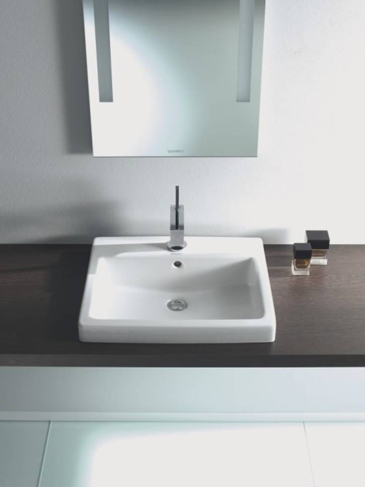 Duravit Vero servant for nedfelling, 55x46 cm, hvit