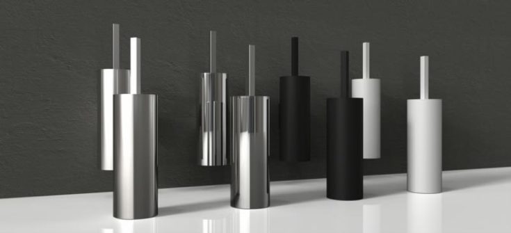 Frost Quadra toalettborste, rostfritt stål