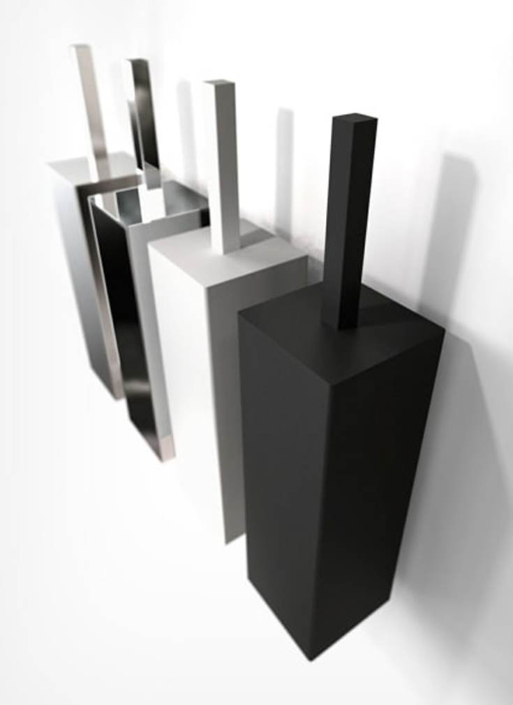 Frost Quadra toalettbørste, rustfritt stål