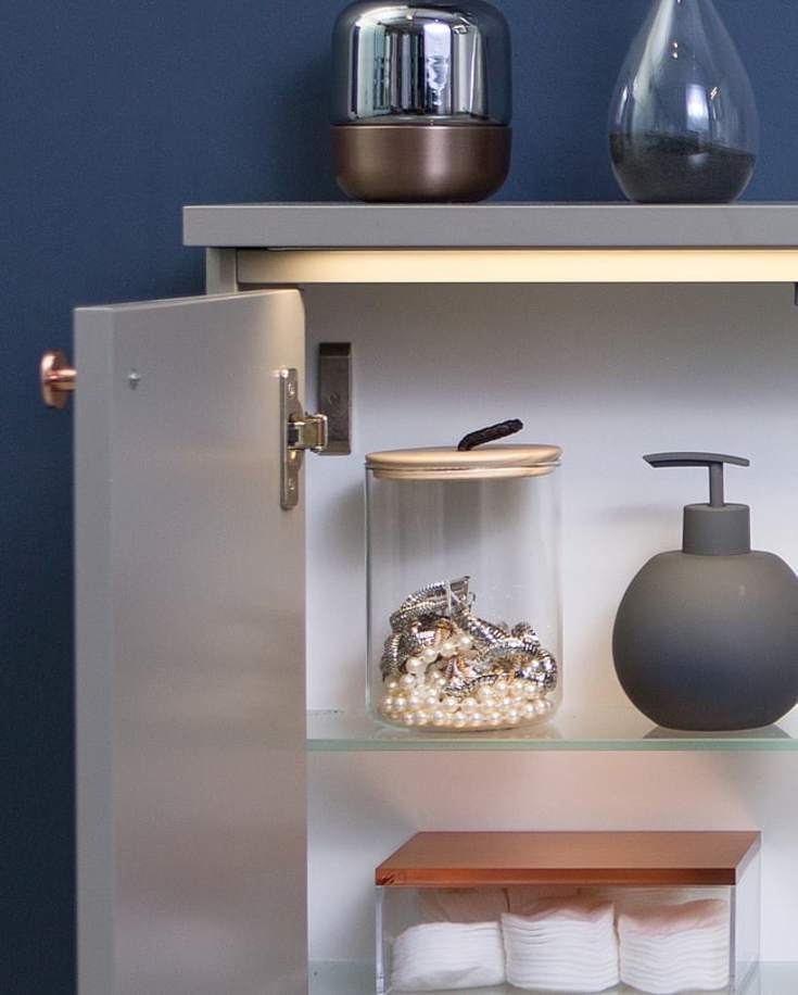 Gustavsberg Graphic topskiva med belysning, 60x20 cm, grĂ¥