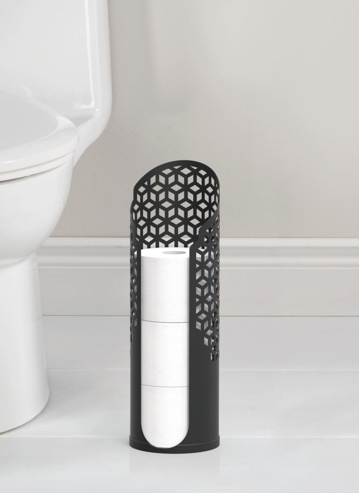 Hefe Rollo reservepapirholder, sort