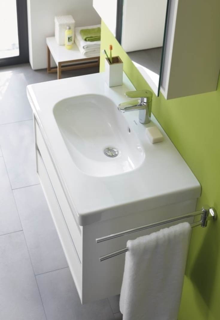Duravit D-Code møbelservant, 100x49 cm, hvit